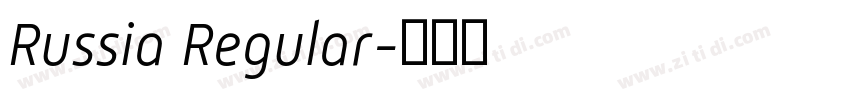 Russia Regular字体转换